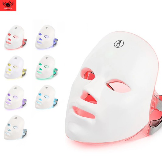 Facial Mask With Neck Red Light Therapy