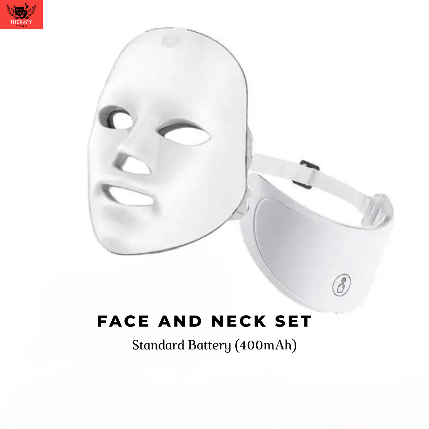 Facial Mask With Neck Red Light Therapy