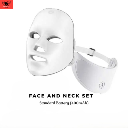Facial Mask With Neck Red Light Therapy