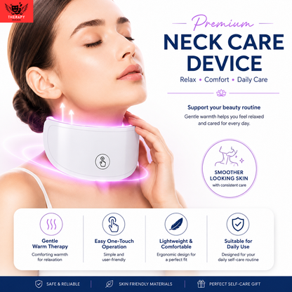 Facial Mask With Neck Red Light Therapy